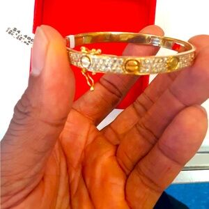 Diamond Love Bangle
